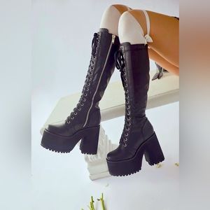 Current Mood Can’t Back Down Knee High Boots